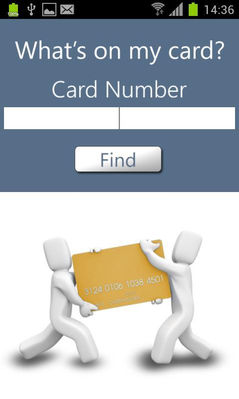 What's on my card?