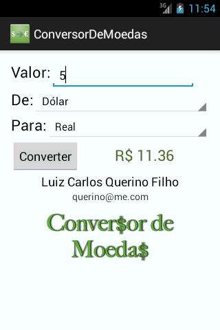 Conversor de Moeda