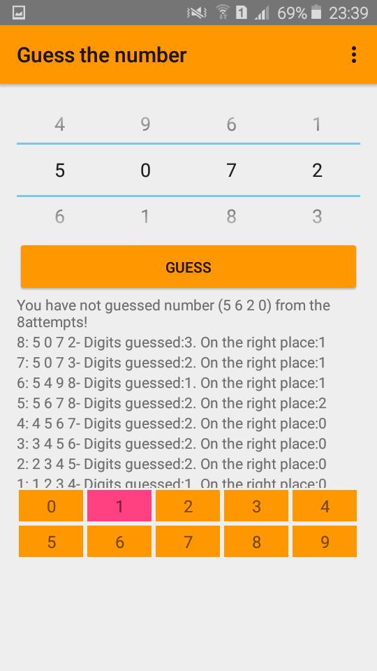 Guess The Number