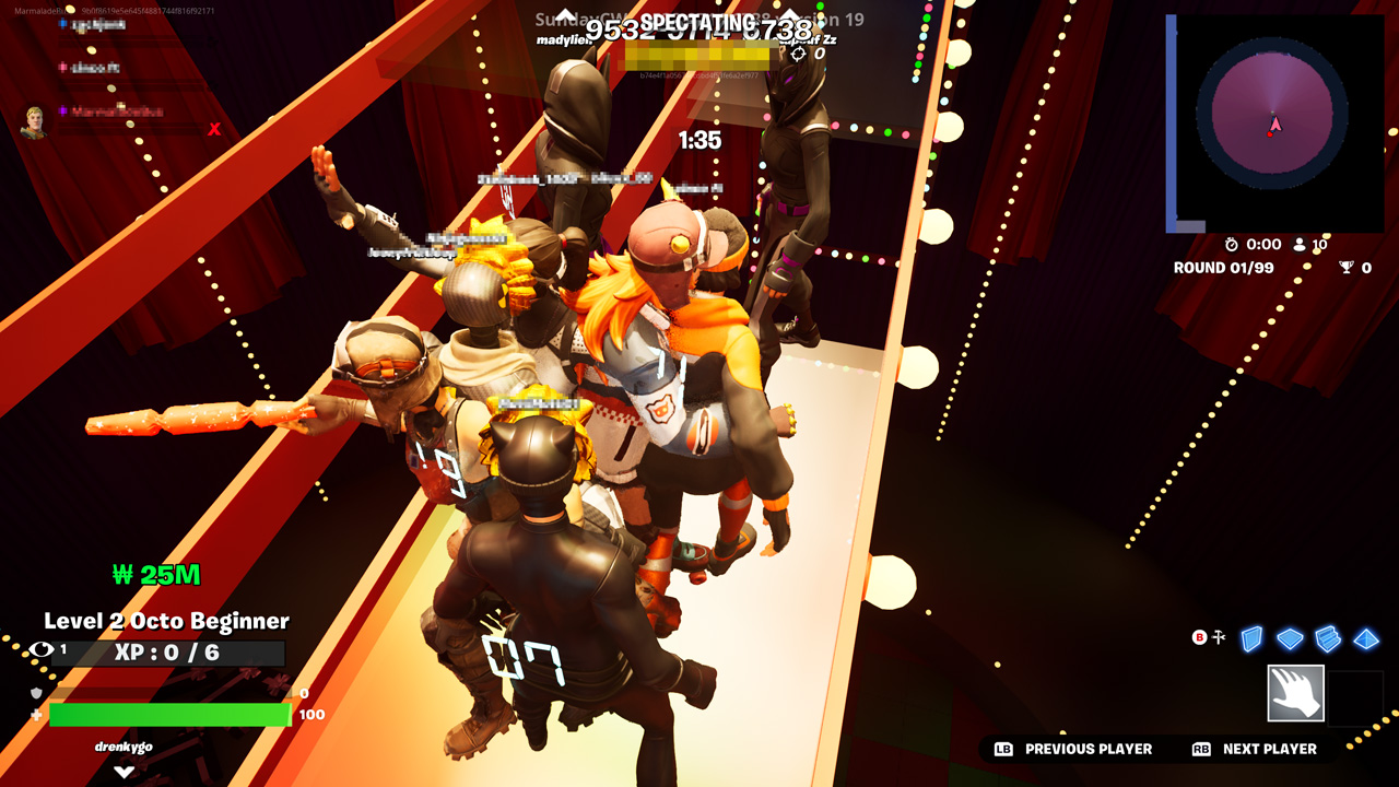 如何在Fortnite玩鱿鱼游戏