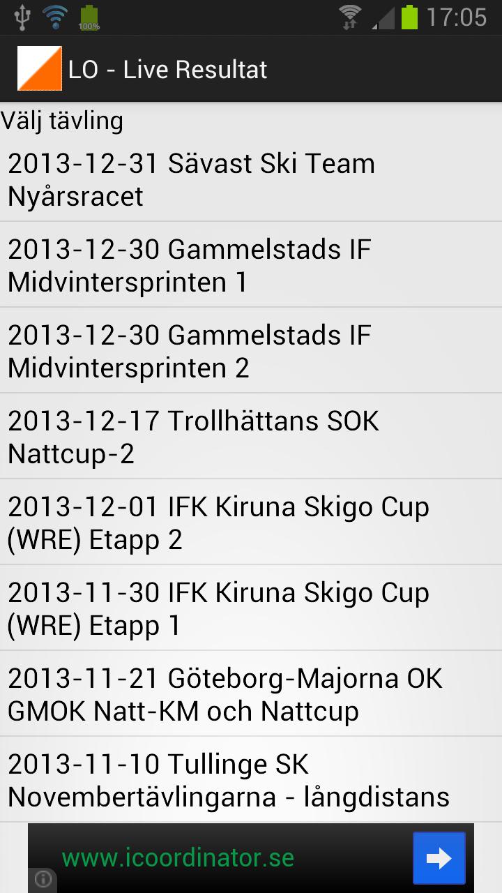 LO - Live results Orienteering