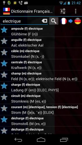 Offline French German Wordbook