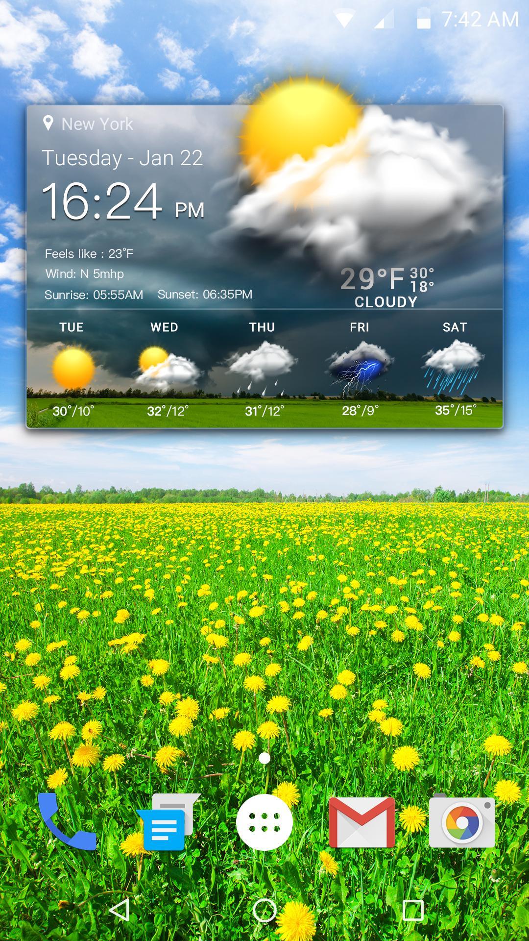 New weather forecast app