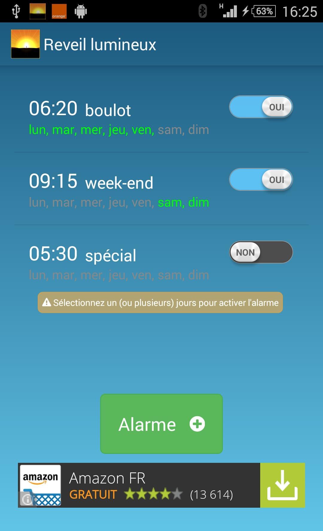 Alarm clock: Sunset simulator