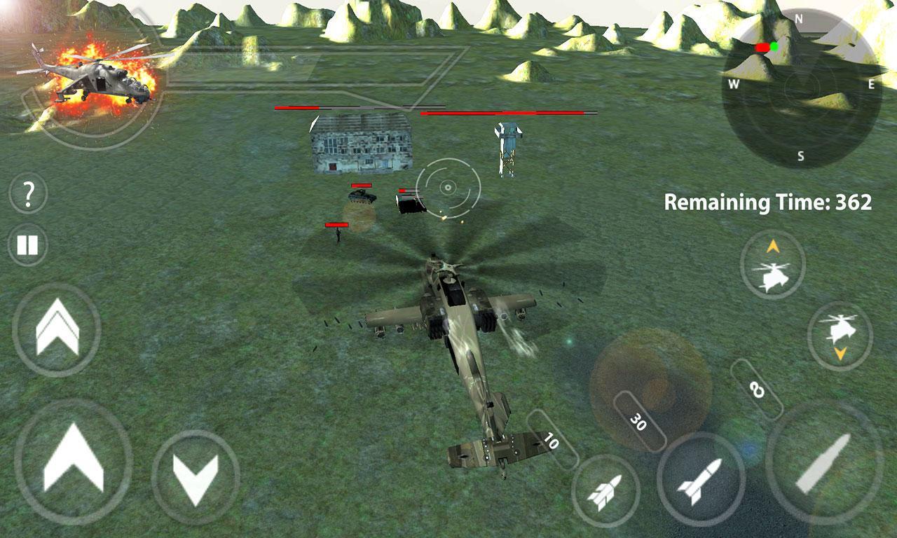 Military Helicopter Air Strike