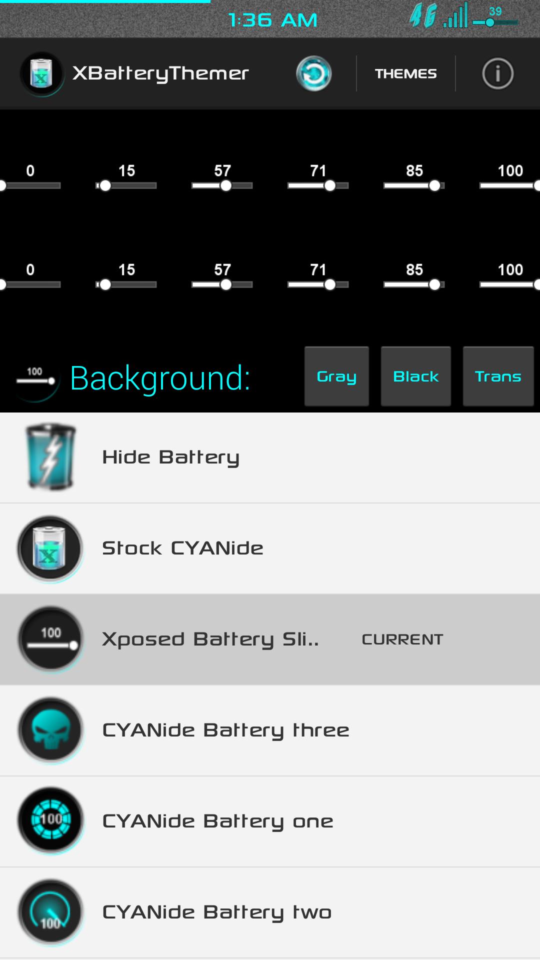 XPOSED Battery Slider