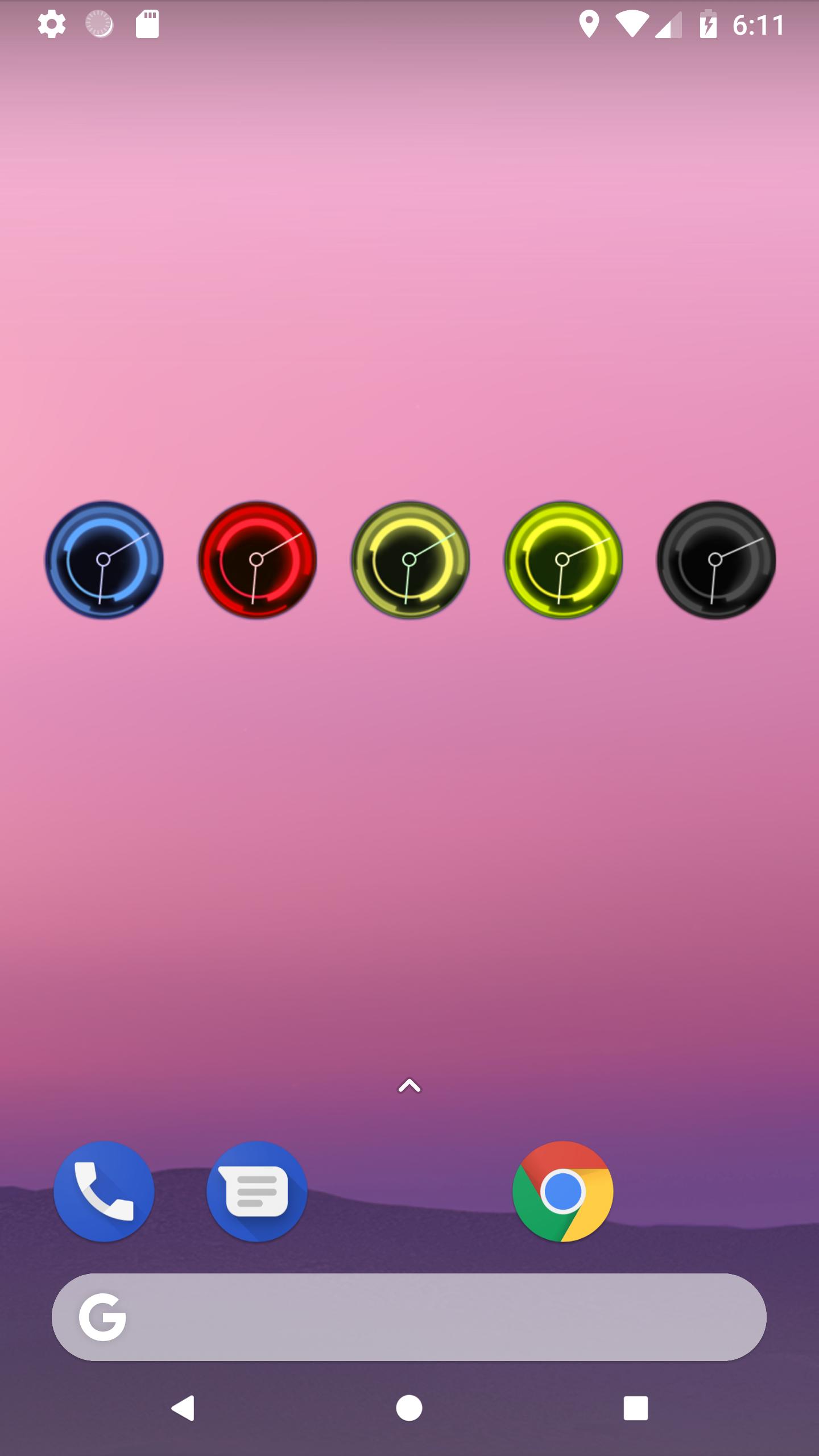 Honeycomb Clock Widget