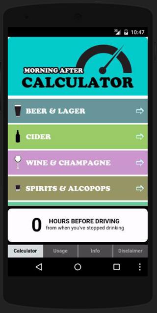 Morning After Calculator