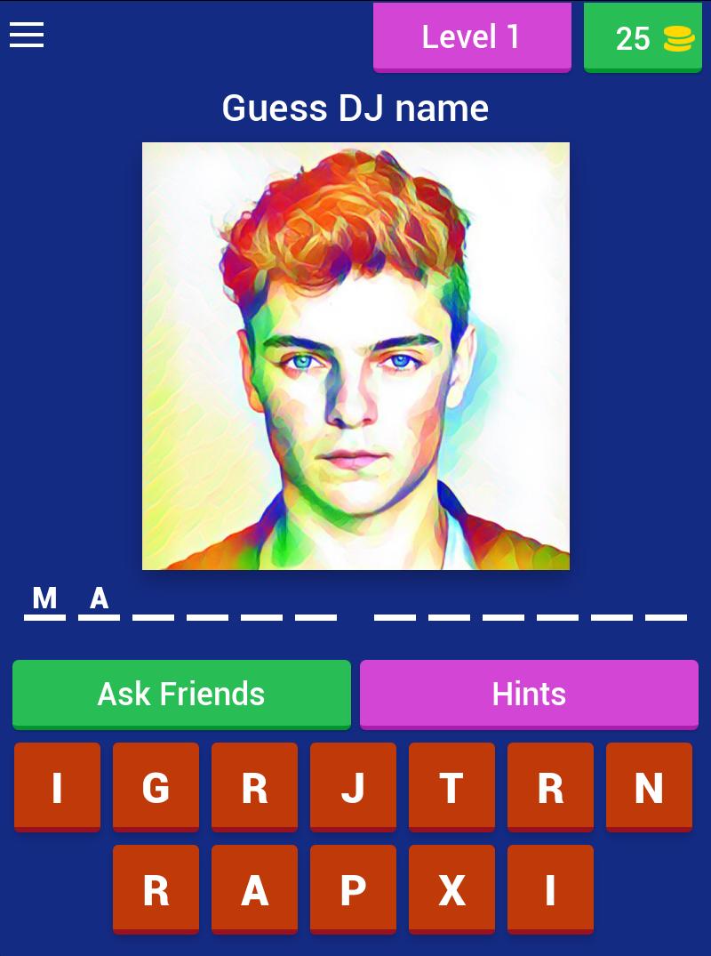 DJ trivia quiz