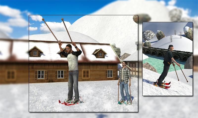 Snow Skiing Racing Adventure