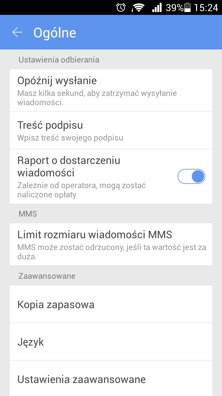 GO SMS Pro Polish language