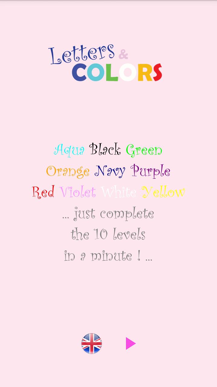 Letters and Colors