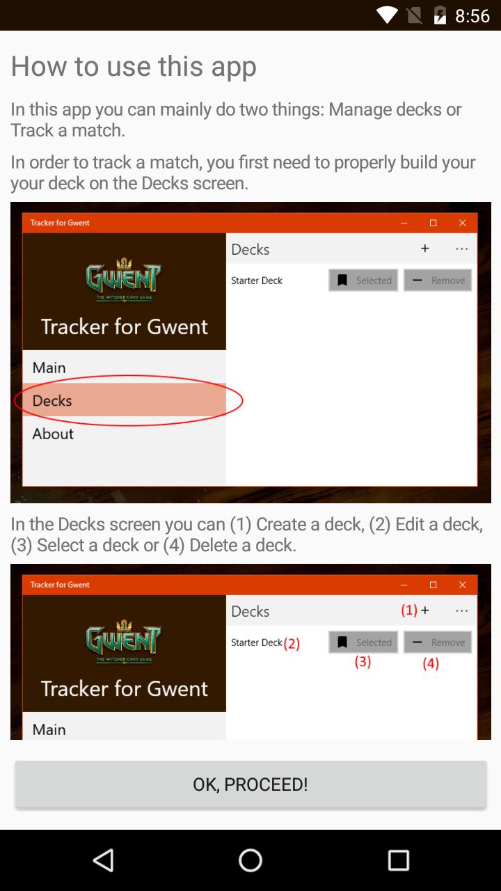 Tracker for Gwent